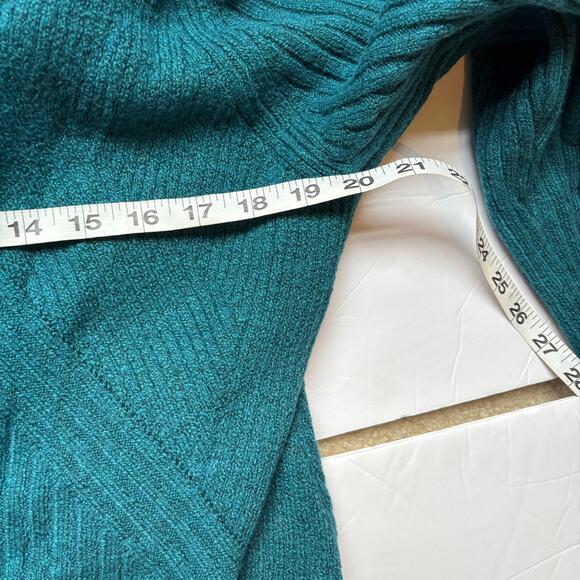 Cabi Style 3712 Long Sleeved Turquoise Deco Button Front Cardigan Size L - Picture 6 of 7